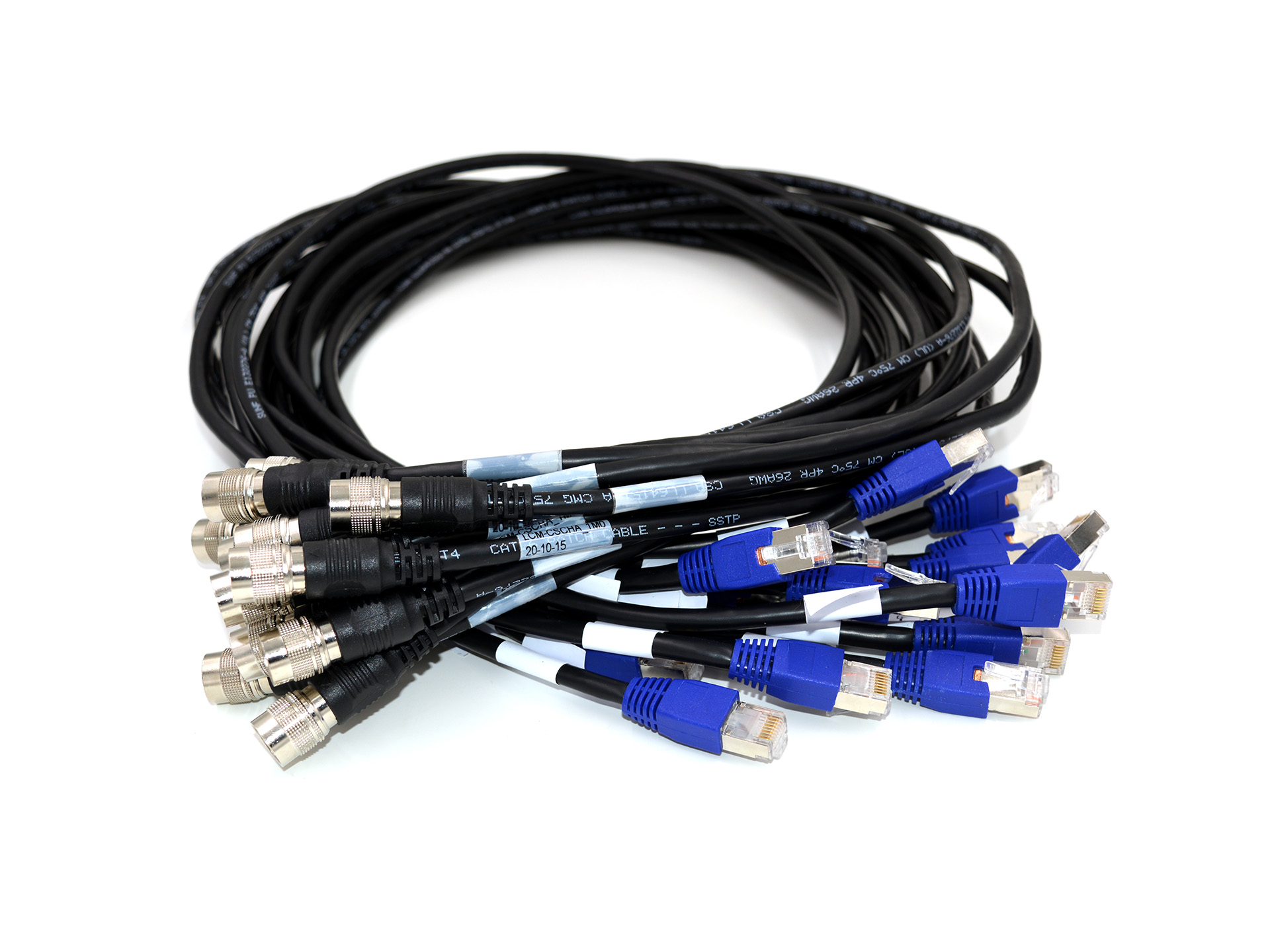 HR10A-12P-12S 转 RJ45 电源/IO 触发线