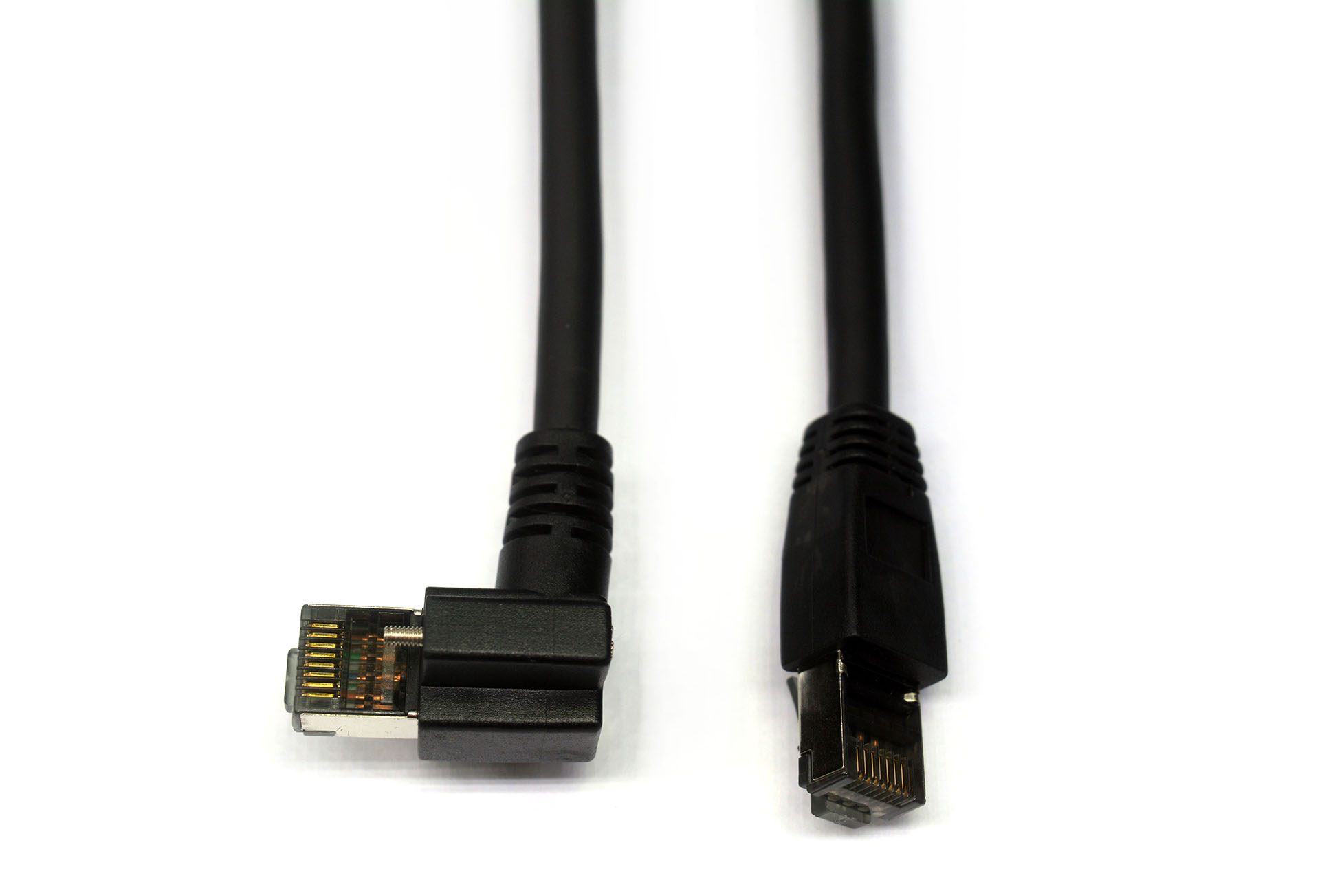 工业视觉用RJ45垂直右下电缆CAT6 SSTP